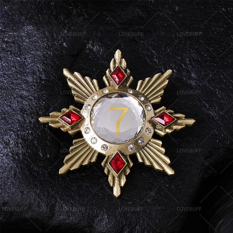 Collectible Vintage Brooches - Bros Berbentuk Bintang Emas Nomor 7