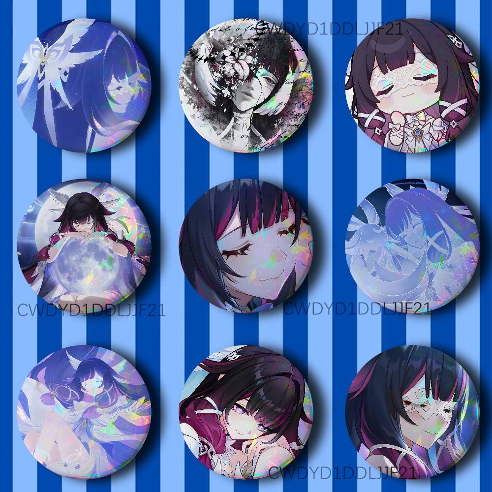 Collectible Vintage Brooches - G-Genshin Columbina Impact Bros Anime Vintage