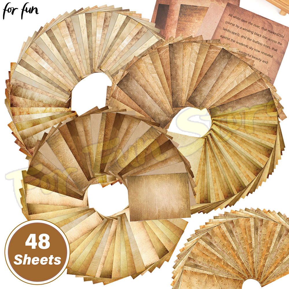 Vintage Collectible Magazines - 48 Lembar Kertas Dekorasi Vintage untuk