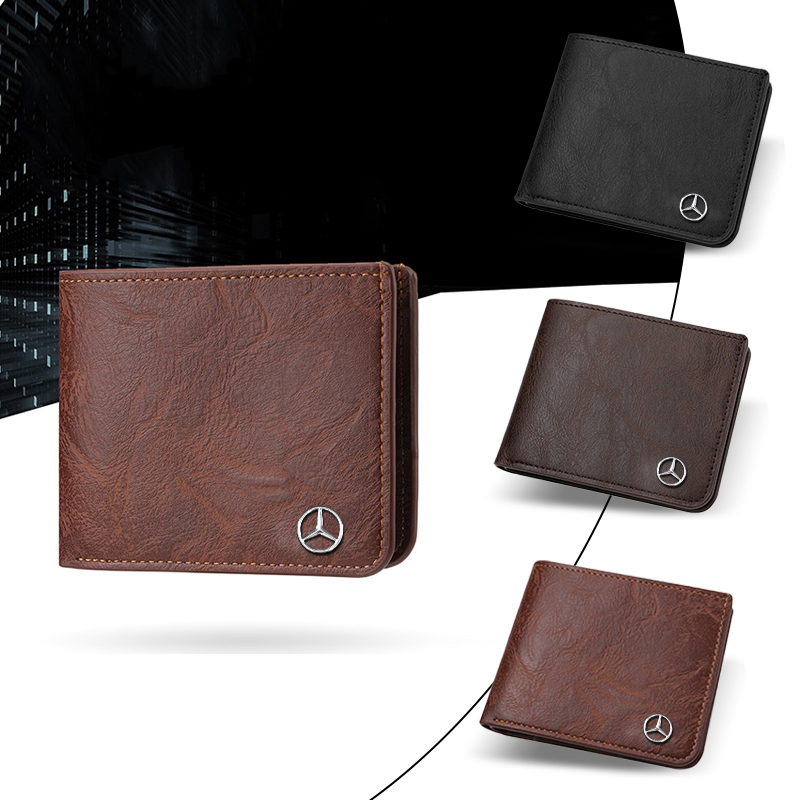 Vintage Collectible Cars - Dompet Kulit Logo Logam Vintage, Tempat