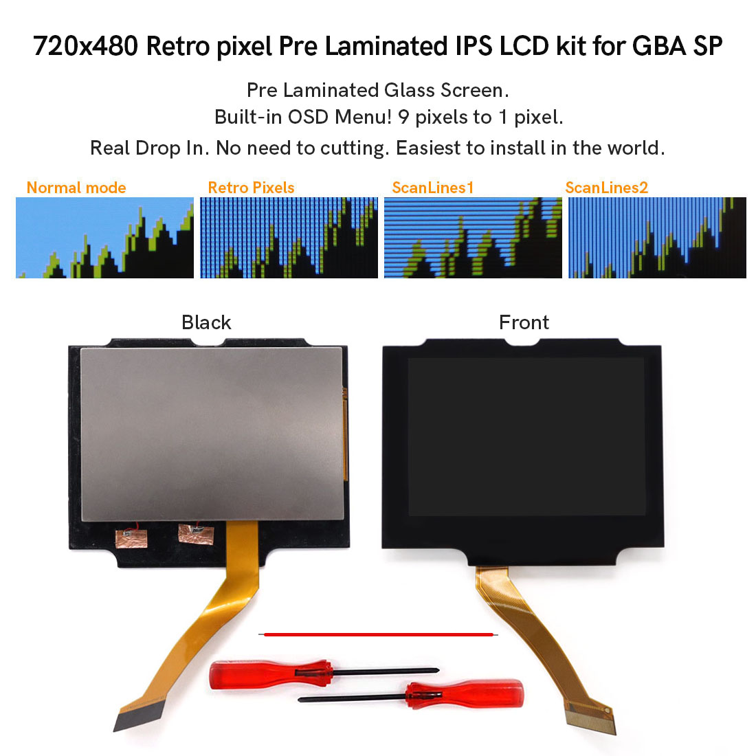 Vintage Game Collection - Kit LCD IPS Laminasi 3.0 inci
