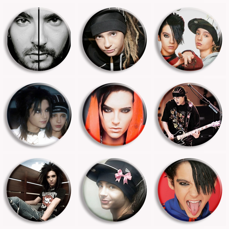 Collectible Vintage Brooches - Band Rock Tokio Hotel Kaulitz Vintage