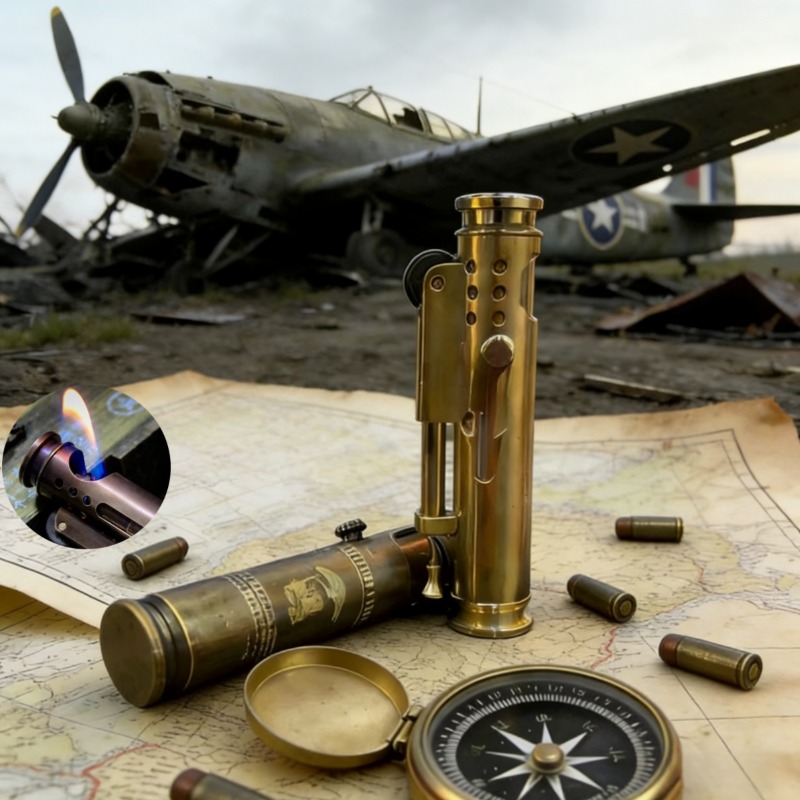 Vintage Collectible Lighters - Pemantik Kerosin Tembaga Murni Buatan Tangan