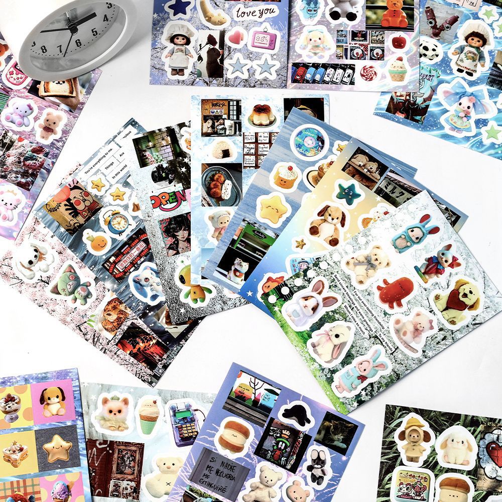 Vintage Collectible Books - MINKYS stiker dekorasi jurnal lucu, 20