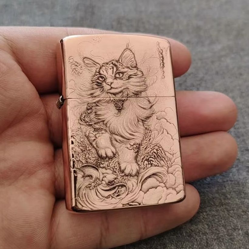 Pemantik Minyak Tembaga Merah  - Vintage Collectible Lighters ulasan dan harga