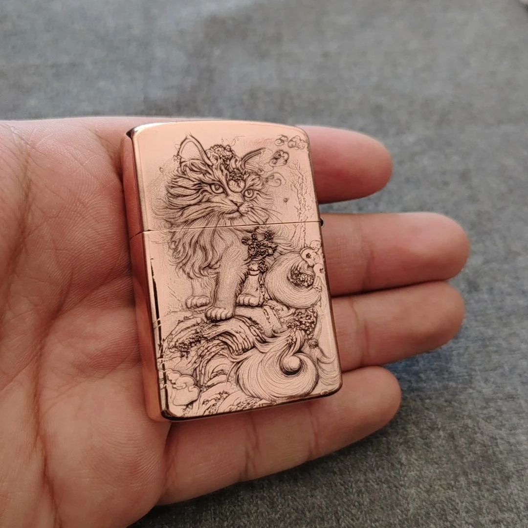 Pemantik Minyak Tembaga Merah  - Vintage Collectible Lighters ulasan dan harga