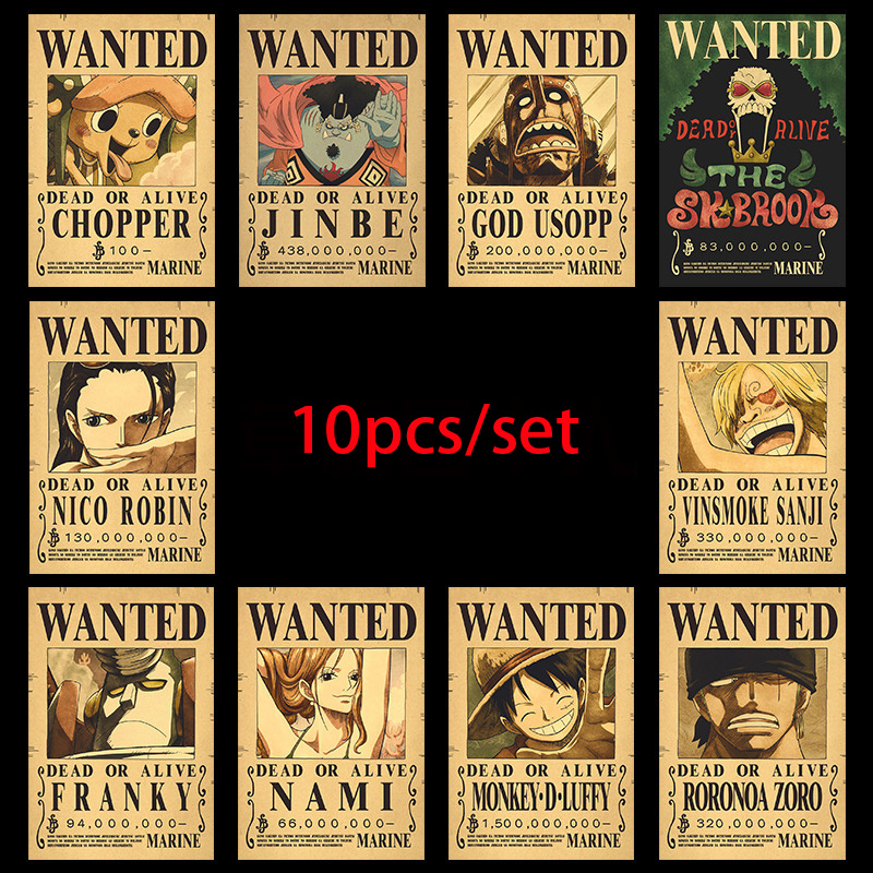 10pcs Anime One Piece Luffy 3  - Vintage Things Collection ulasan dan harga