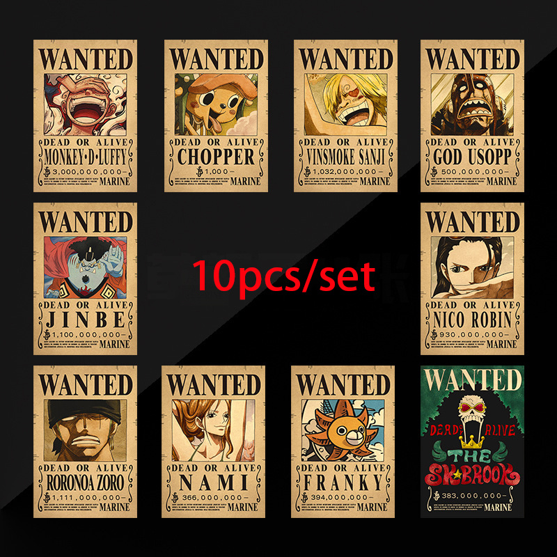 10pcs Anime One Piece Luffy 3  - Vintage Things Collection ulasan dan harga