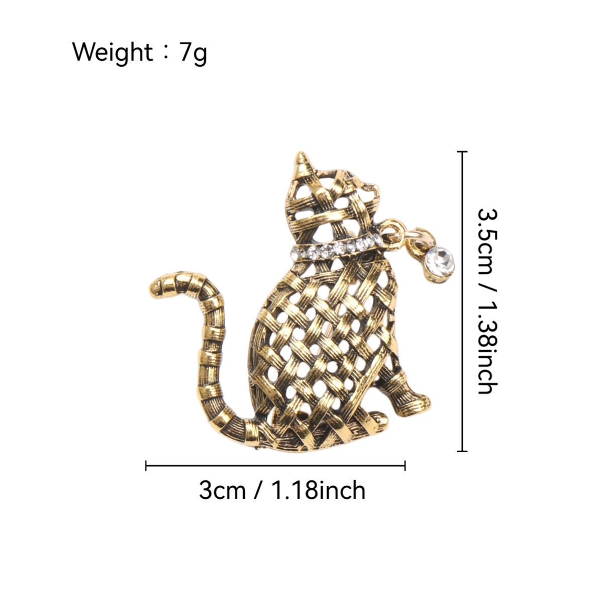 Koleksi Bros Kucing Anyaman Hi - Collectible Vintage Brooches ulasan dan harga