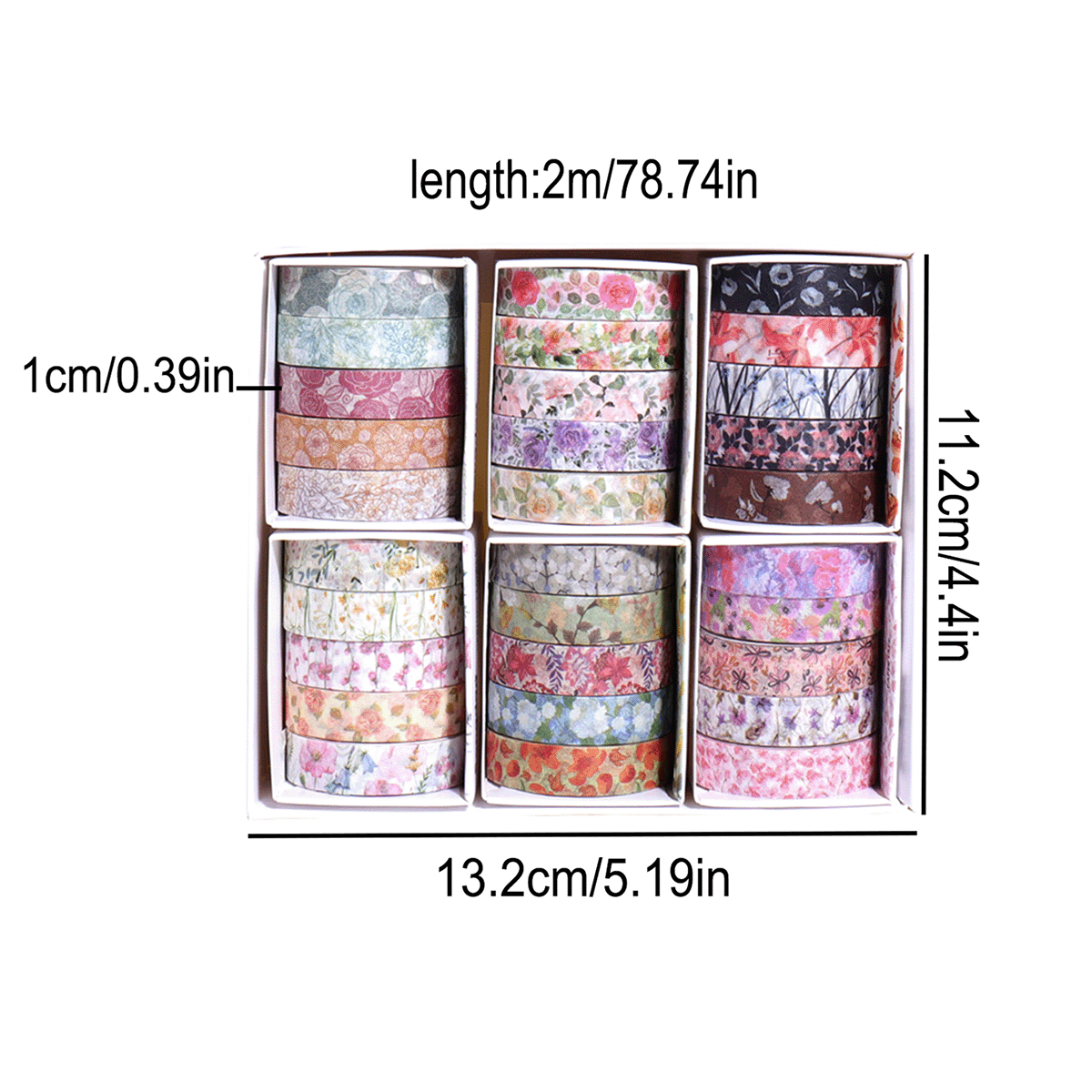 Set Selotip Washi Motif Bunga  - Vintage Collectible Magazines ulasan dan harga