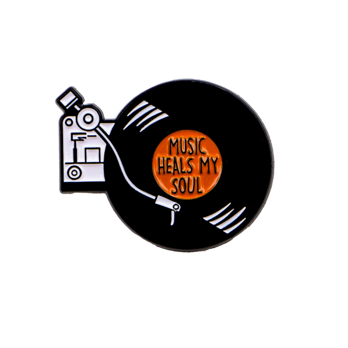 MUSIC HEALS MY SOUL Pin Enamel - Vintage Things Collection ulasan dan harga