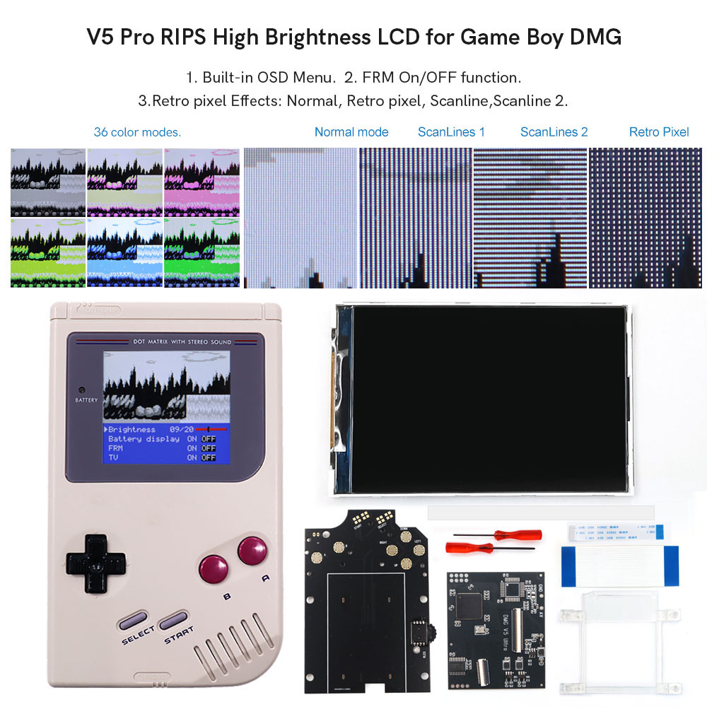 HISPEEDIDO Untuk GB Dmg V5 Pro - Vintage Game Collection ulasan dan harga