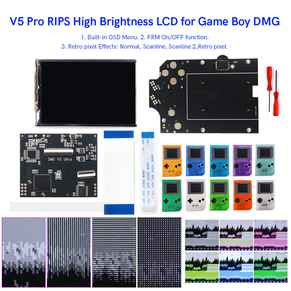 HISPEEDIDO Untuk GB Dmg V5 Pro - Vintage Game Collection ulasan dan harga