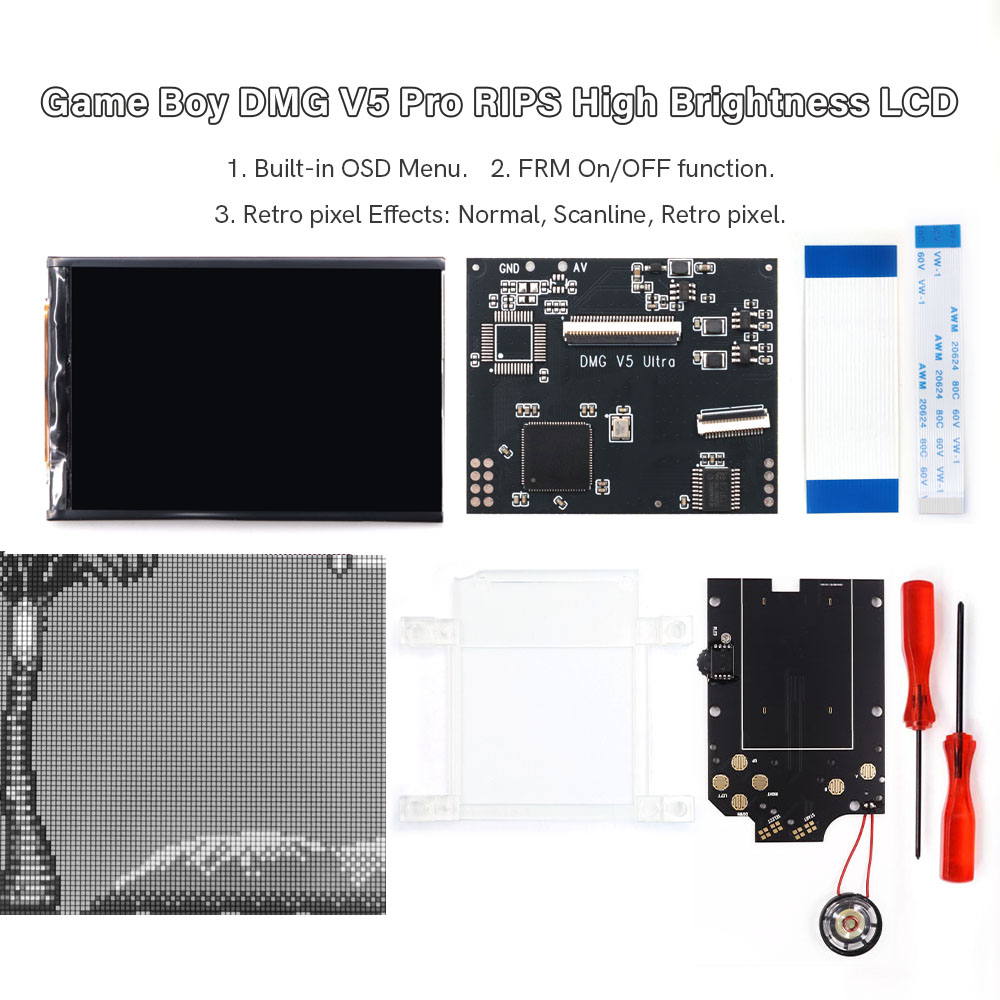 HISPEEDIDO Untuk GB Dmg V5 Pro - Vintage Game Collection ulasan dan harga