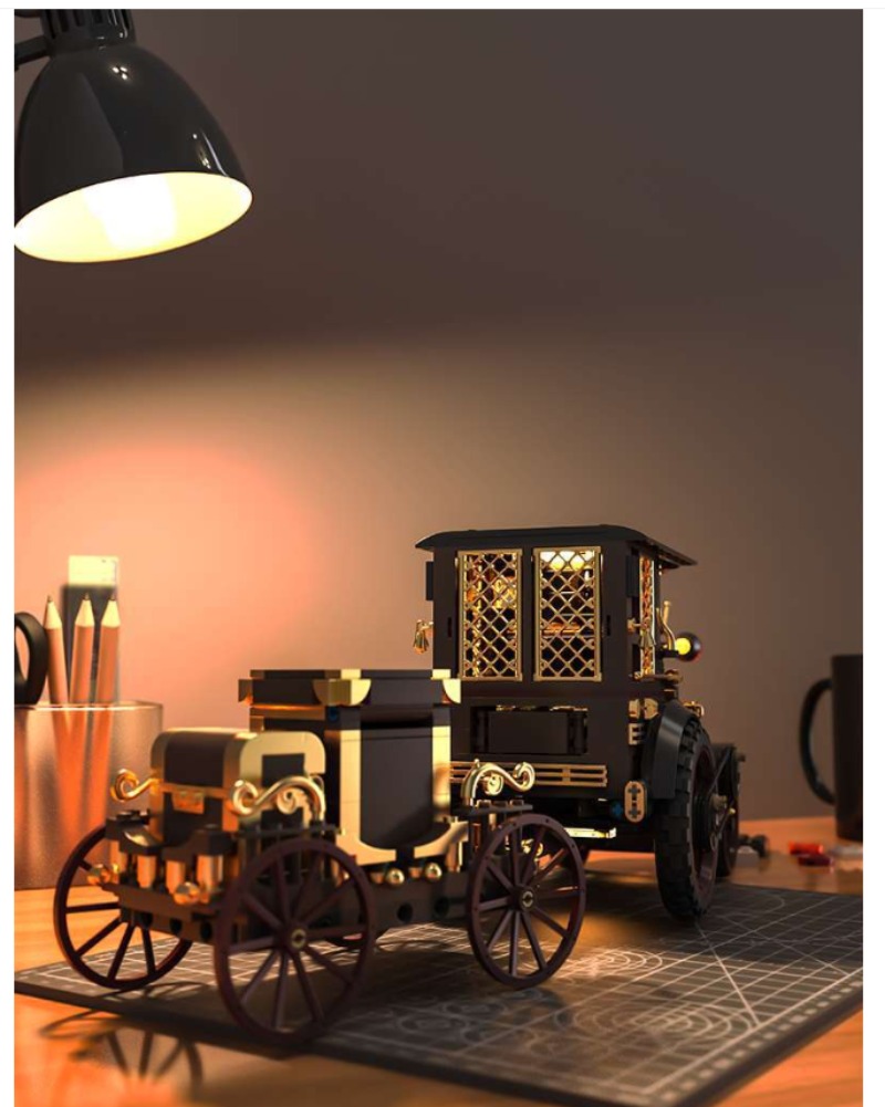 Kreatif 1331Pcs Blok Bangunan  - Vintage Collectible Cars ulasan dan harga