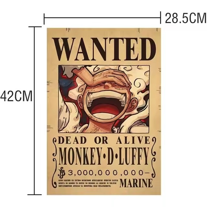 Poster Anime One Piece Bounty  - Vintage Game Collection ulasan dan harga