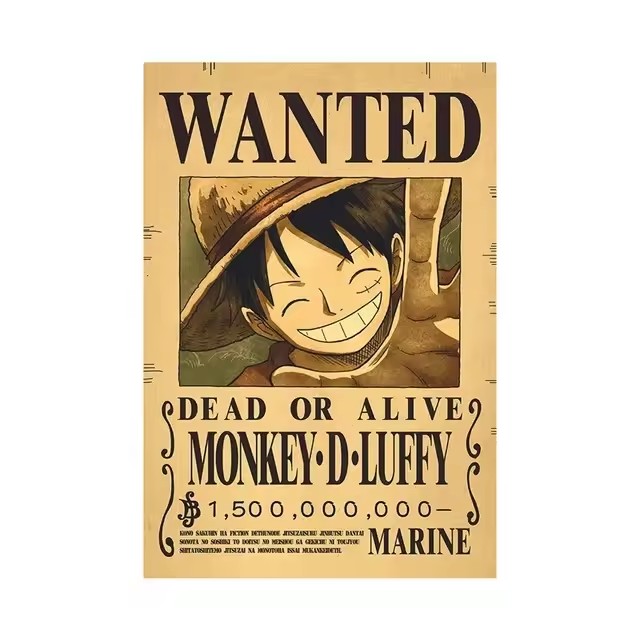 Poster Anime One Piece Bounty  - Vintage Game Collection ulasan dan harga