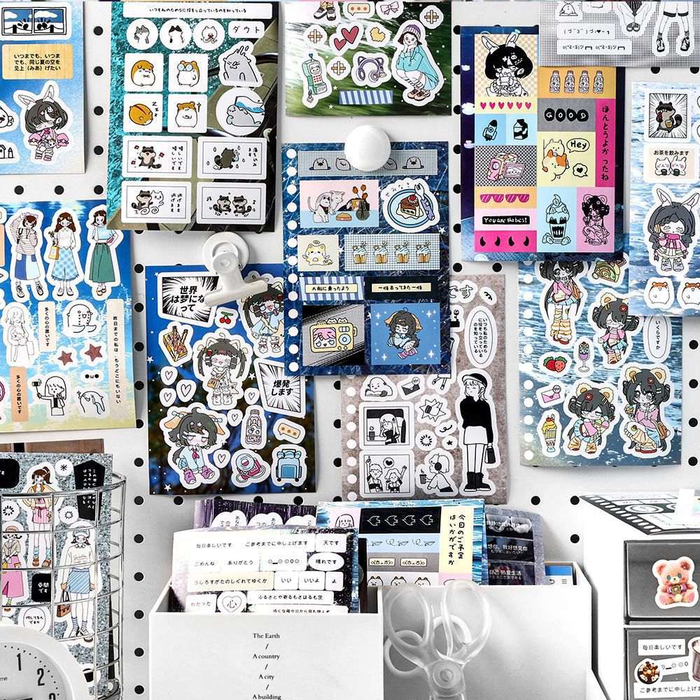 MINKYS stiker dekorasi jurnal  - Vintage Collectible Books ulasan dan harga