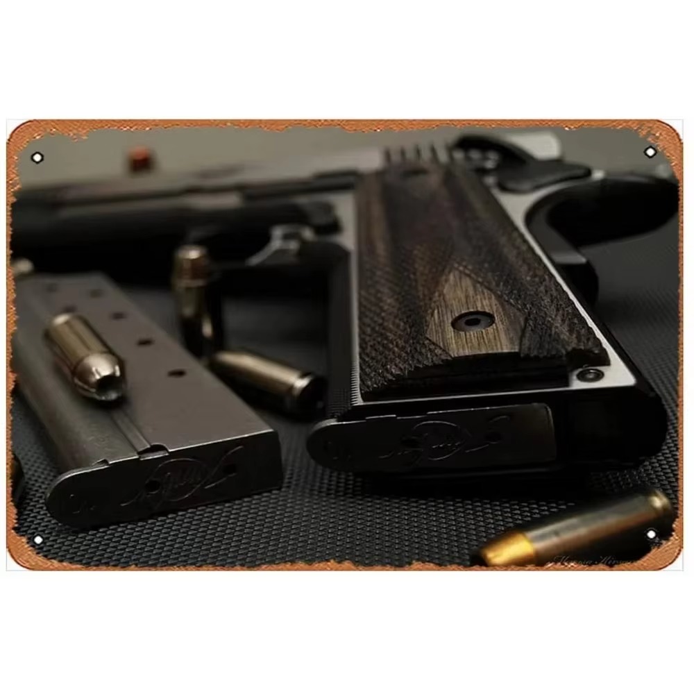 Papan Logam Pistol Airsoft Ret - Vintage Collectible & Vintage Dolls ulasan dan harga